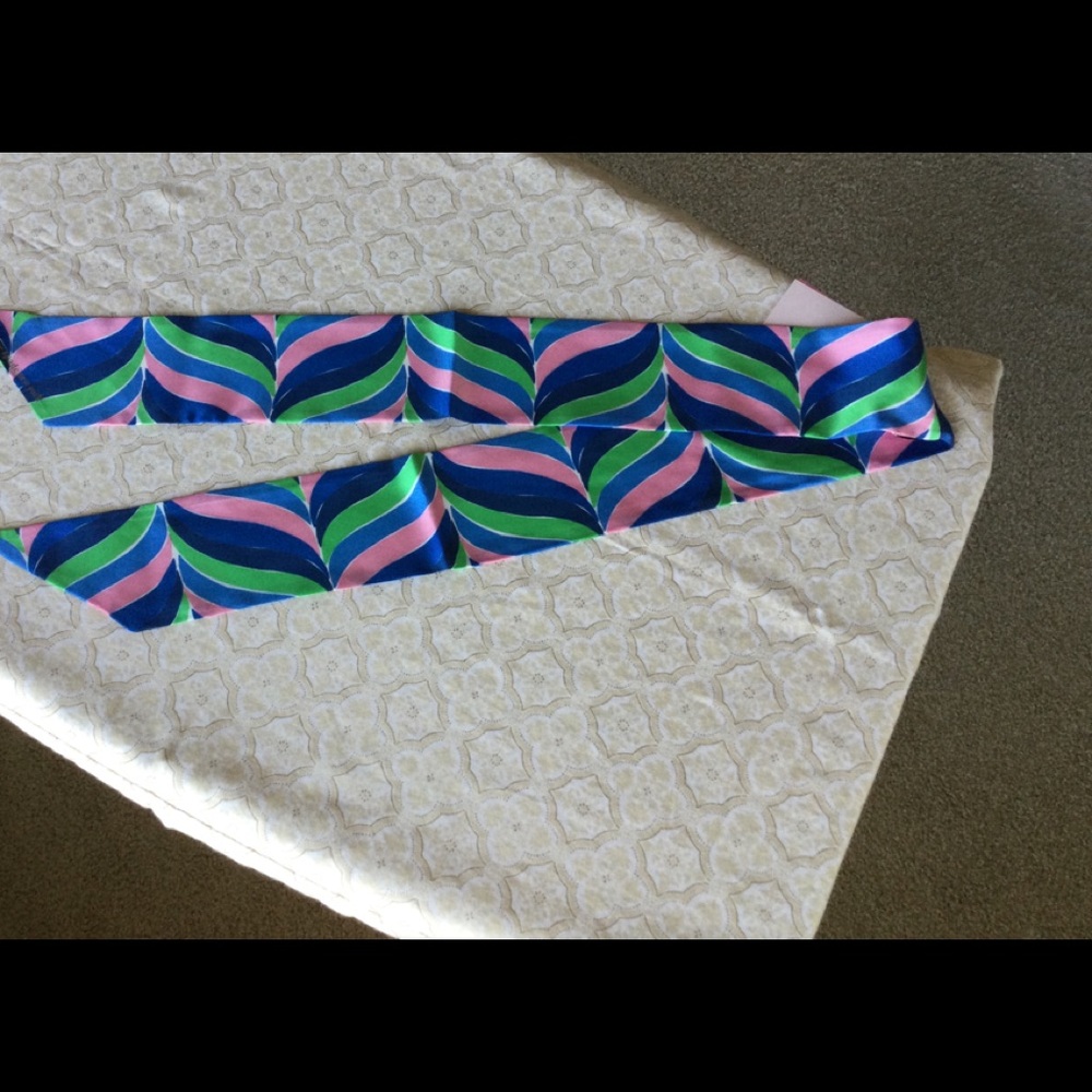 Kate Spade Ocean Dive silk skinny scarf *SOLD OUT* - Picture 2 of 5